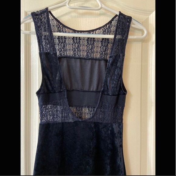 Free People Keep In Line Velvet Maxi Dress RARE NWOT - Picture 7 of 8